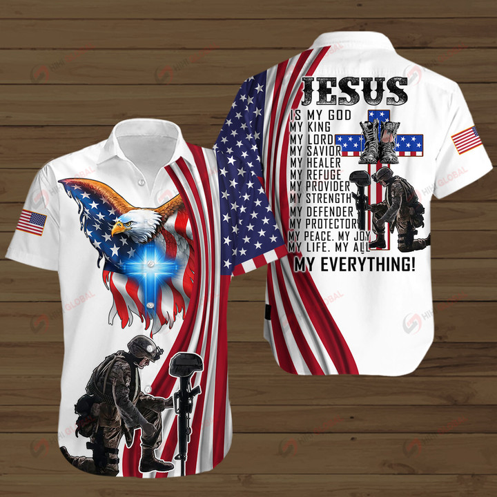 Jesus is My Everything Veteran ALL OVER PRINTED SHIRTS
