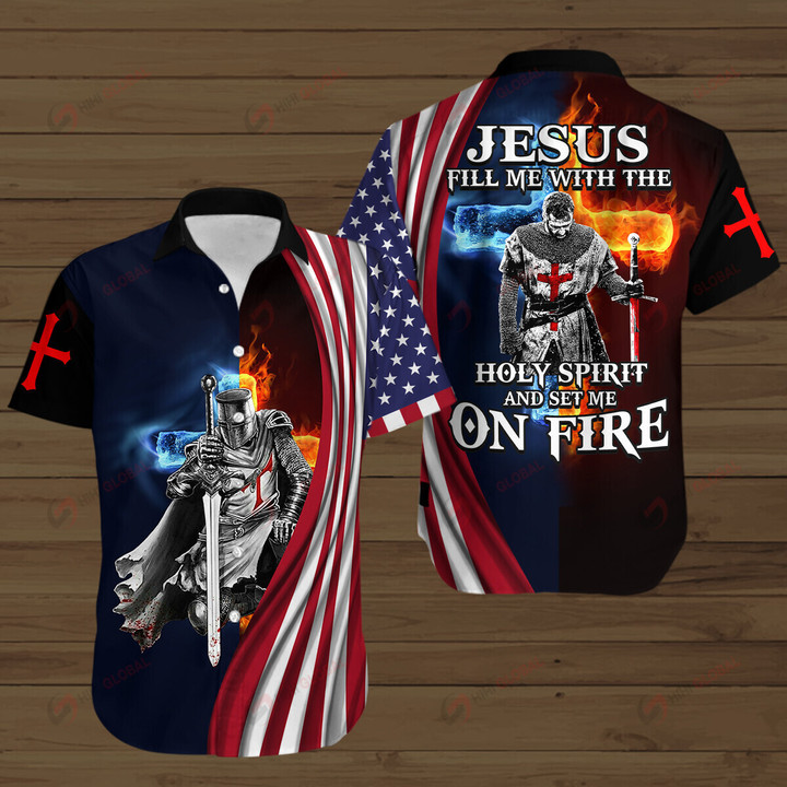 Jesus Fill Me With The Holy Spirit And Set Me On Fire Christian God ALL OVER PRINTED SHIRTS HOODIE Polo Hawaiian