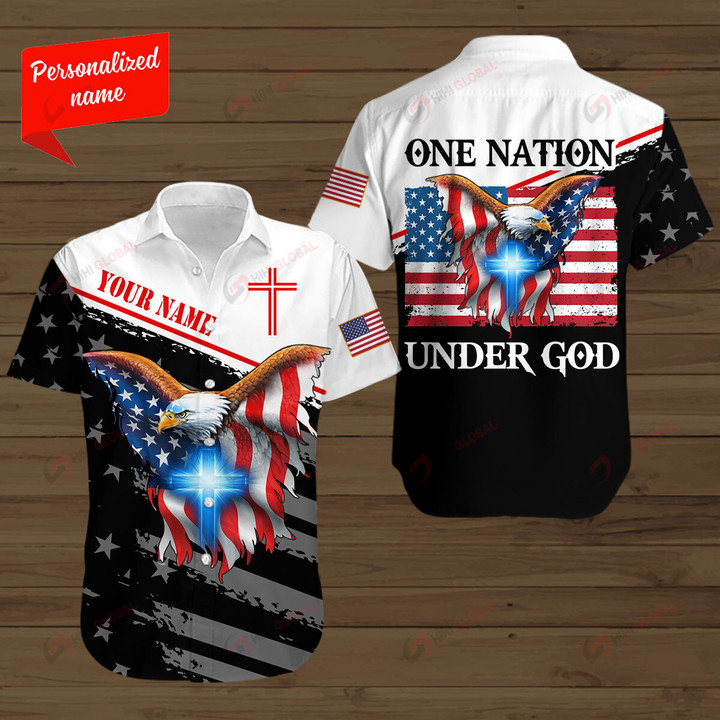 One Nation Under God Personalized ALL OVER PRINTED SHIRTS