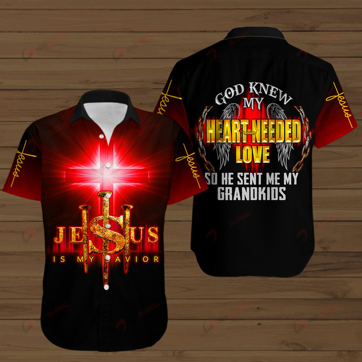 God Knew My Heart Needed Love So He sent me my grandkids Christian God Jesus ALL OVER PRINTED SHIRTS