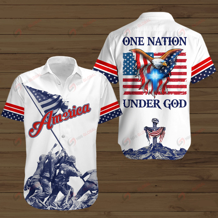 One Nation Under God Veteran ALL OVER PRINTED SHIRTS