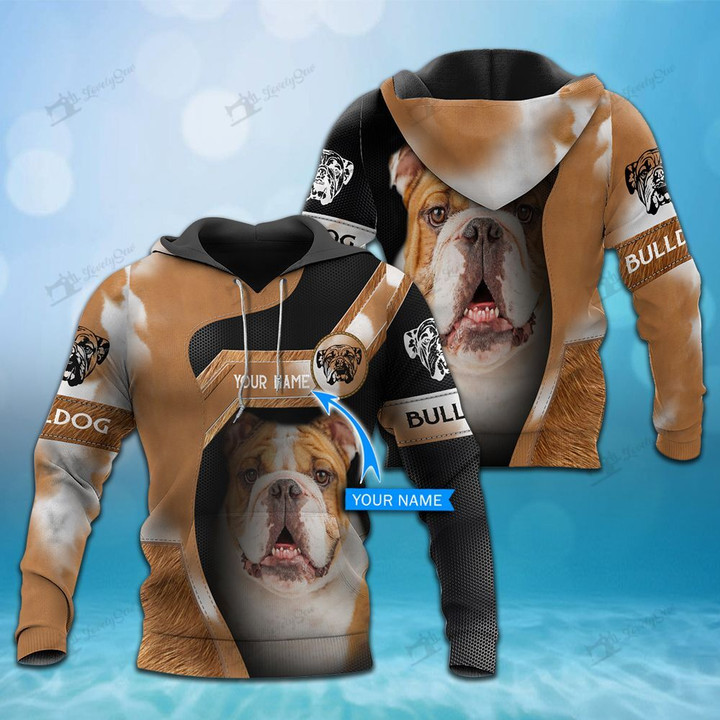 CHTD2002 Bulldog Personalized 3D HOODIE
