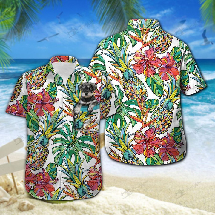 CHT0008 Miniature Schnauzer Hawaii Shirts