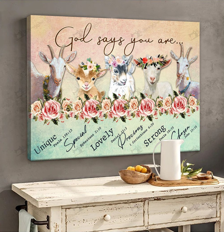 THD20072104 God says you are - Goat Matte Canvas