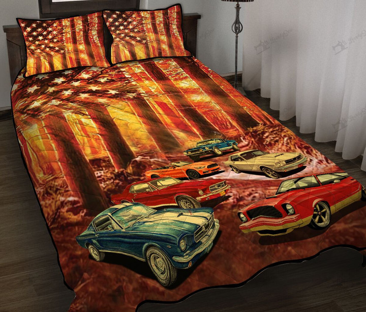 DIEX2707005-DIEX2707005-MUS-TANG Quilt Bed Set & Quilt Blanket 