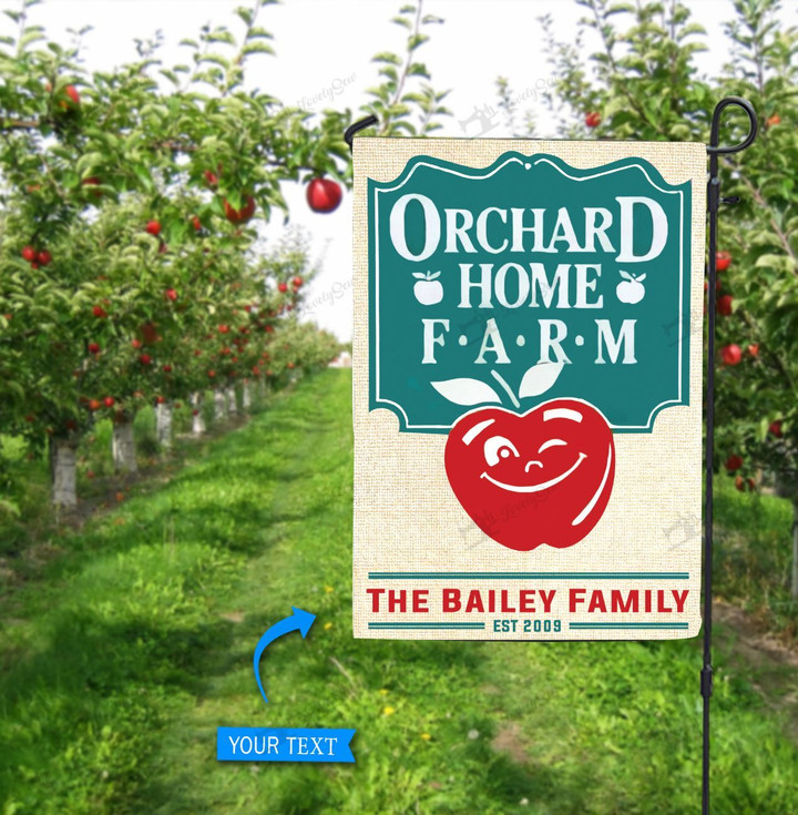 BIF20072803 Apple Orchard Personalized Flag