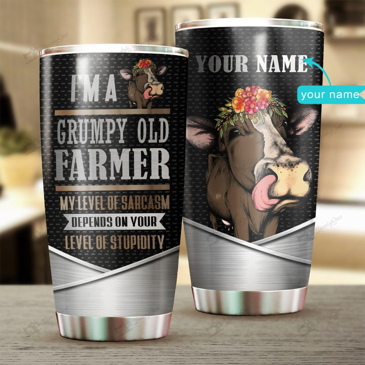 CHUF1002 COWS Personalized Stainless Steel Tumbler