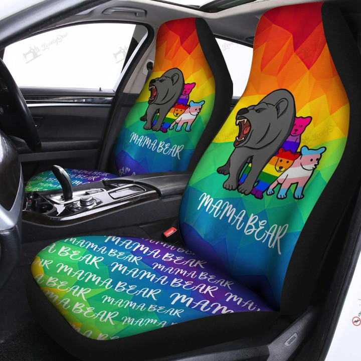 DVH20090303 LGBT Mama Bear Car Seat Cover
