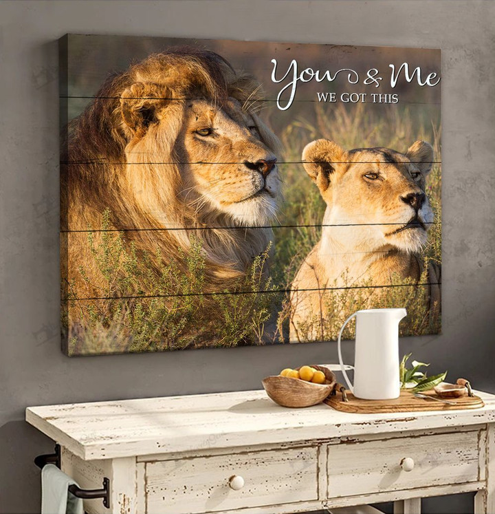 BID0302 Lions You & Me We Got This Matte Canvas
