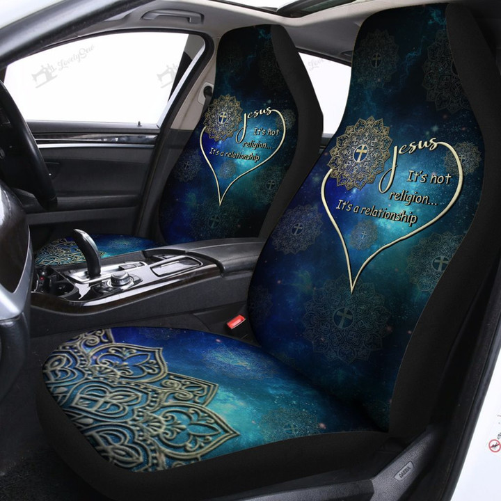 BIH1401 Jesus It's not a religion It's a relationship Car Seat Covers
