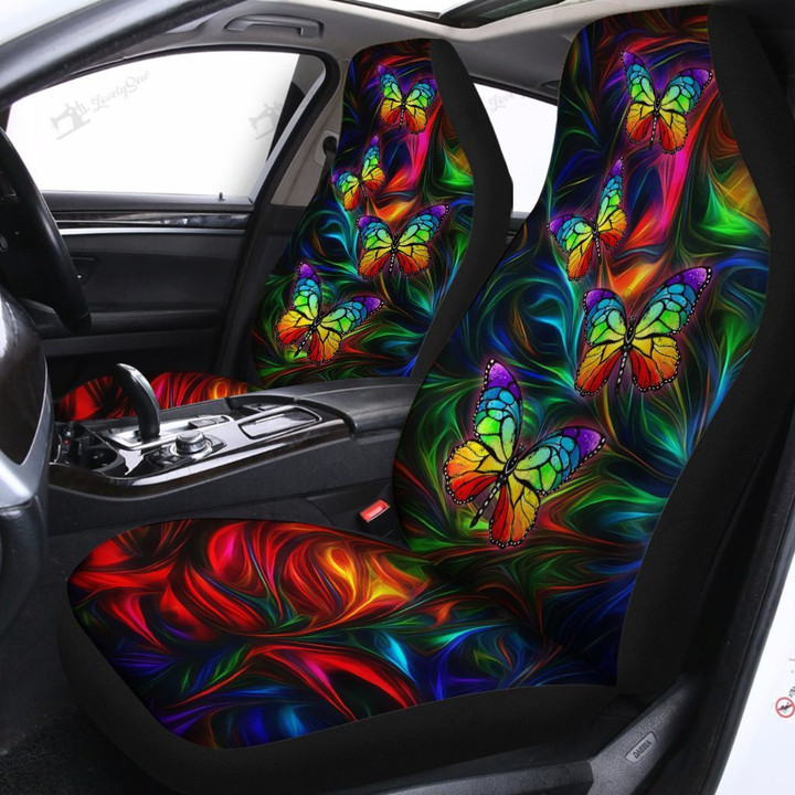 BIH0303 Butterfly Light Color Car Seat Covers