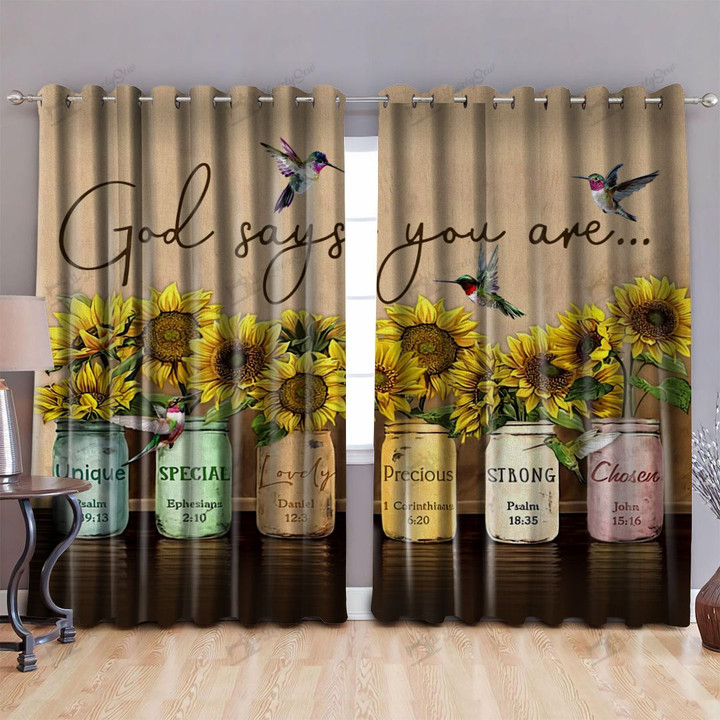 THW0102 Flower God says you are WINDOW CURTAINS