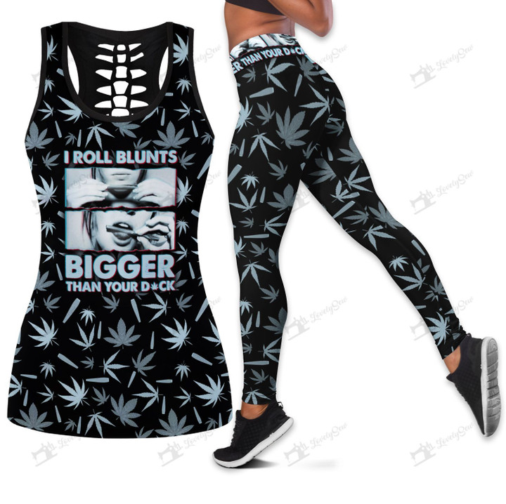 THL0101 I ROLL BLUNTS COMBO LEGGINGS AND HOLLOW TANK TOP