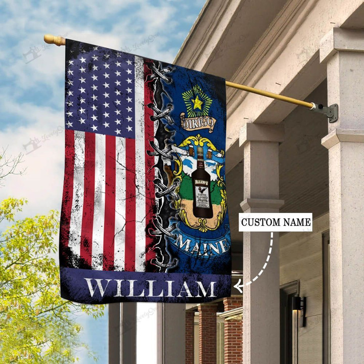 CHF2014 Maine Personalized House Flag
