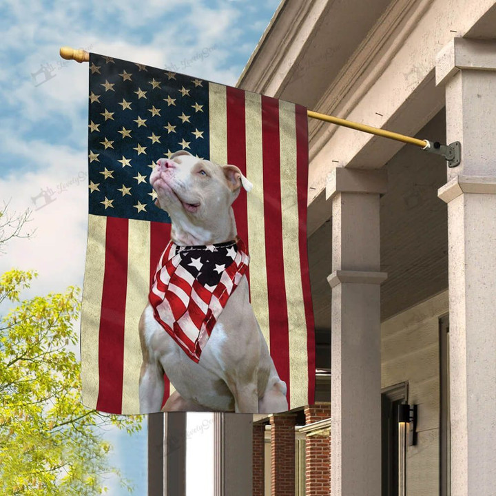 BIF0707 American Pit Bull Terrier House Flag