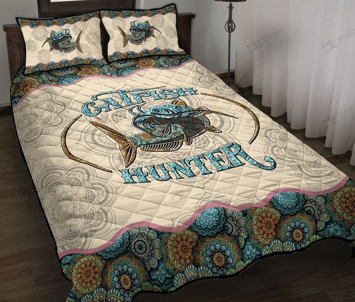 THE5135 Catfish Quilt Bed Set