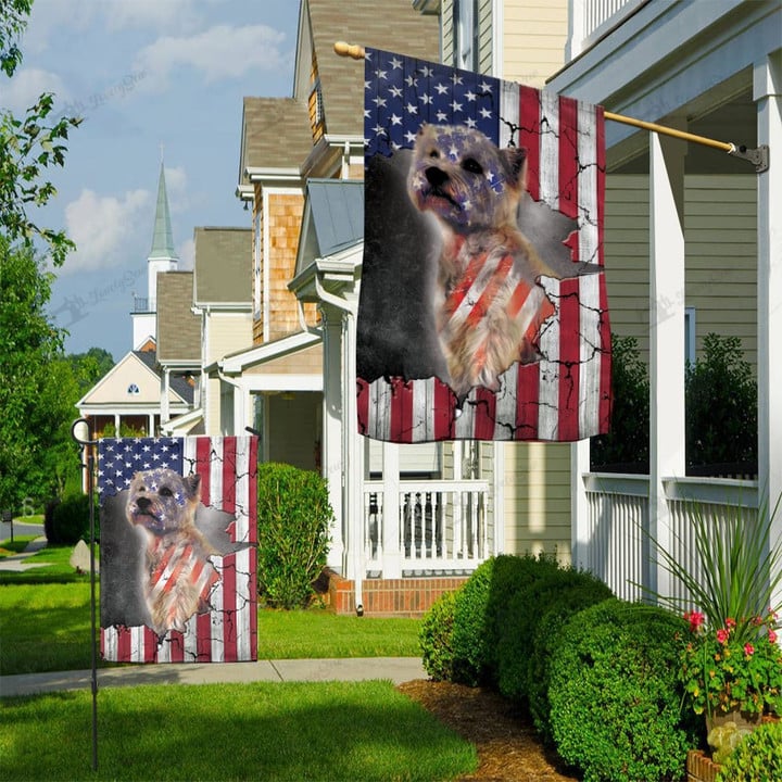 THF0284 West Highland White Terrier USA Flag