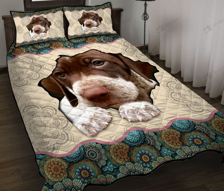TUE4004 German Shorthaired Pointer Quilt Bed Set