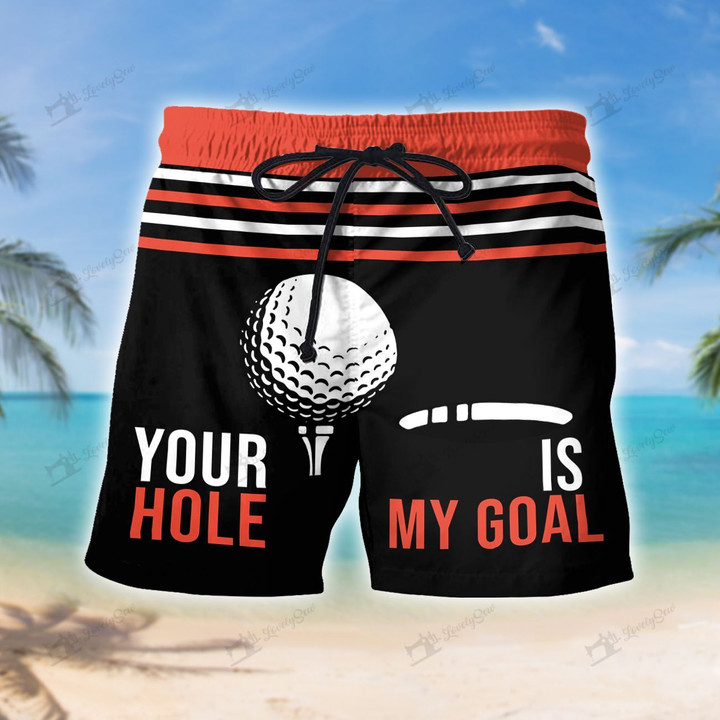 THO20070602 Your Hole Is My Goal - Golf Men's Shorts