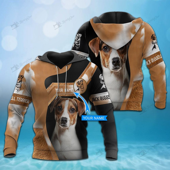 CHTD2006 Jack Russell Terrier Personalized 3D HOODIE