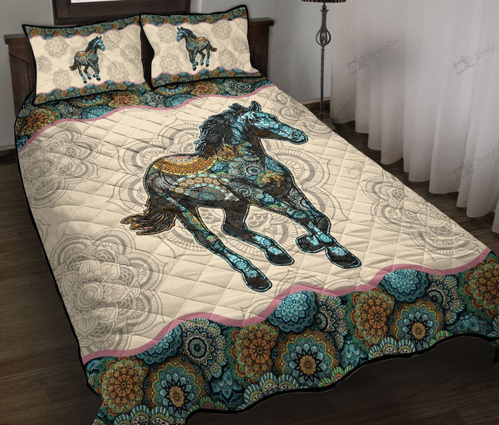 Horse Quilt Bed Set & Quilt Blanket THE20070701-THQ20070701