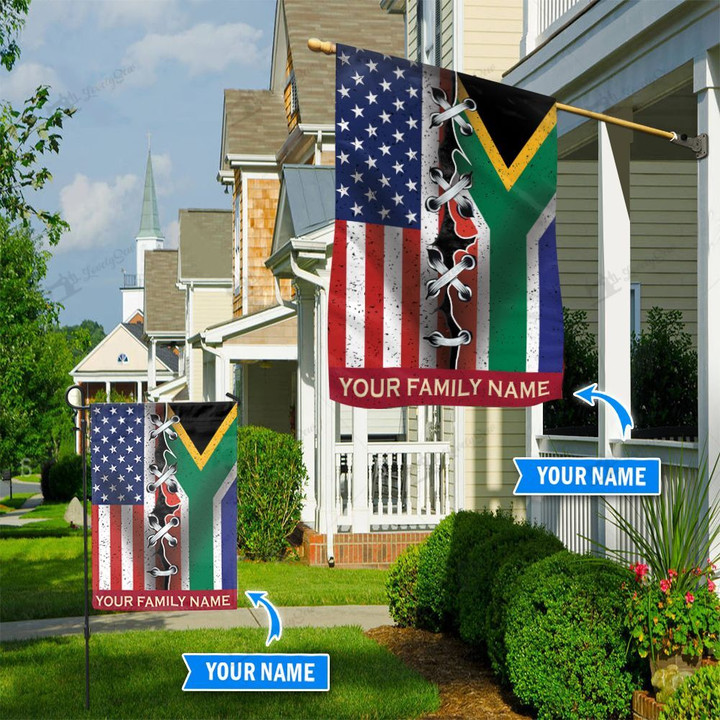 THF20071321 America & South Africa Personalized Flag