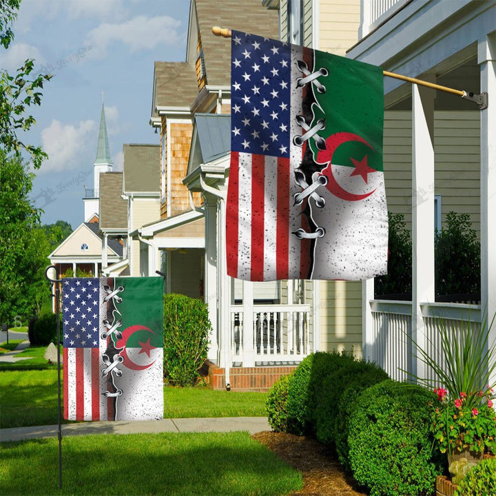 THF20071401 America & Algeria Flag