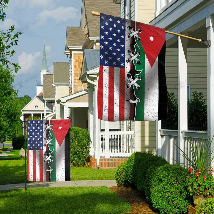 THF20071412 America & Jordan Flag