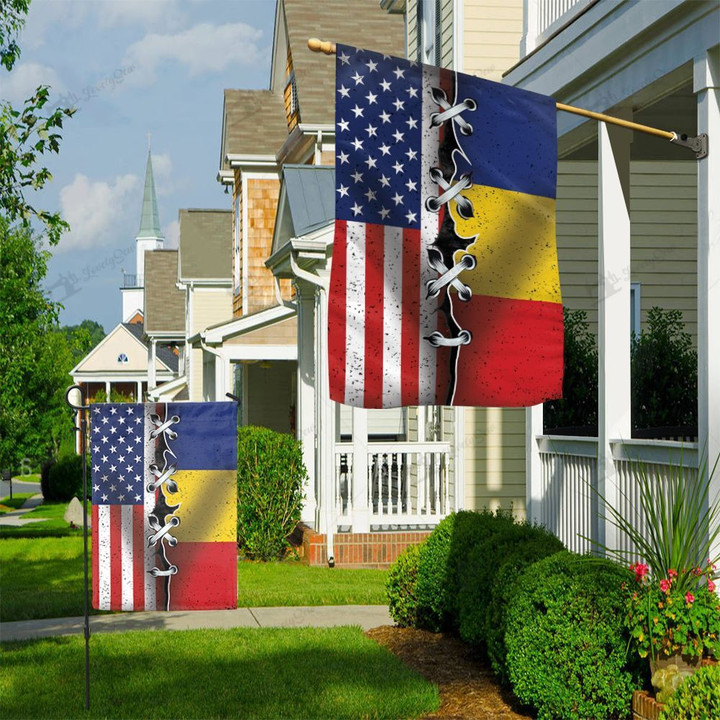 THF20071418 America & Romania Flag