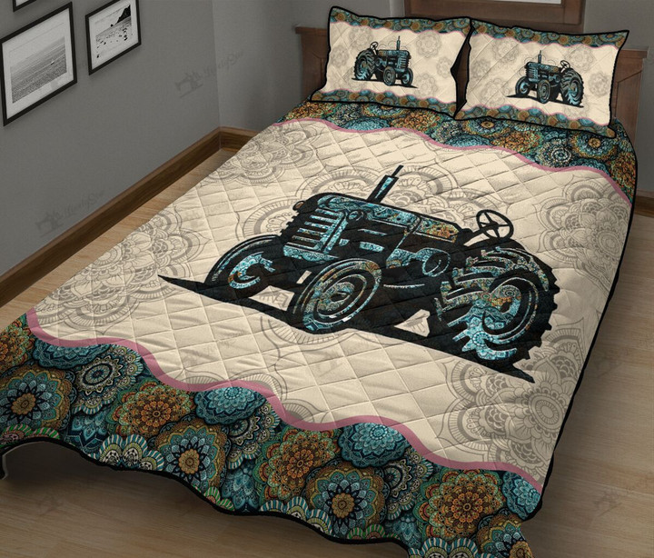 BIE20072008 Farmer Tractor Quilt Bed Set