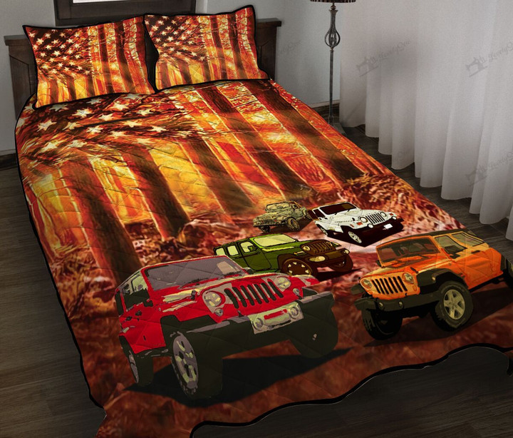 DIEX2707003-DIEX2707003 J-E-E-P Quilt Bed Set & Quilt Blanket 