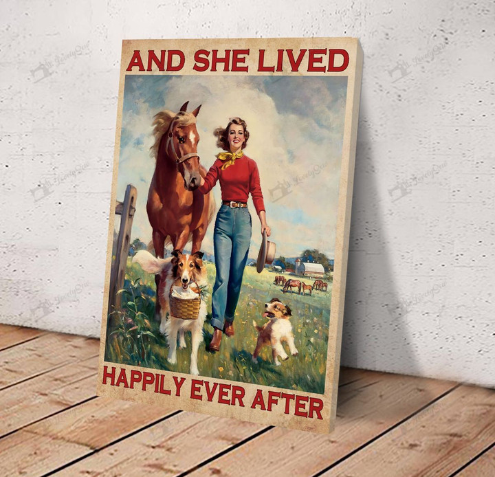 MHDNDAN101 And She Lived Happily Ever After Matte Canvas