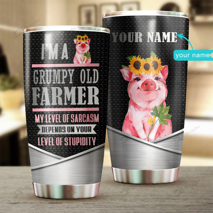 CHUF1006 PIGS Personalized Stainless Steel Tumbler
