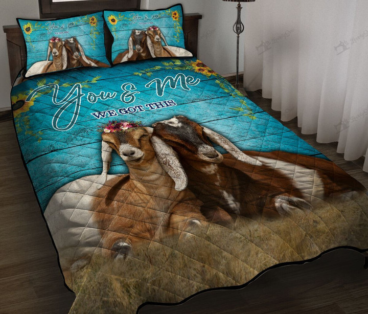 BIE20073103 Goat You and Me We Got This Quilt Bed Set
