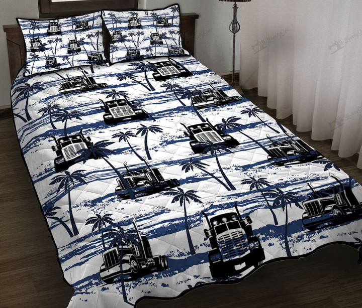 DIEX3107004-DIQX3107004-TRUCK Quilt Bed Set & Quilt Blanket