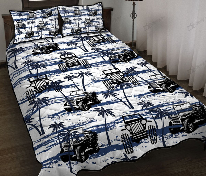 DIEX3107005-DIQX3107005-J-E-E-P Quilt Bed Set & Quilt Blanket