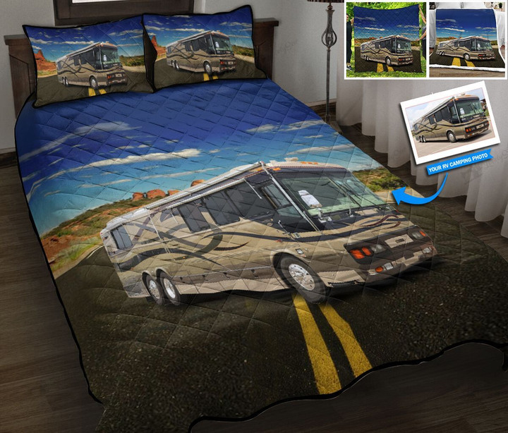 Personalized RV camping Quilt Bed Set & Quilt Blanket DVE20080101-DVQ20080101