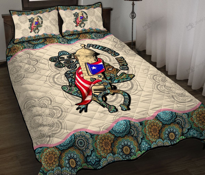 DIE1108003-DIQ1108003-PUERTO RICO- Quilt Bed Set & Quilt Blanket 