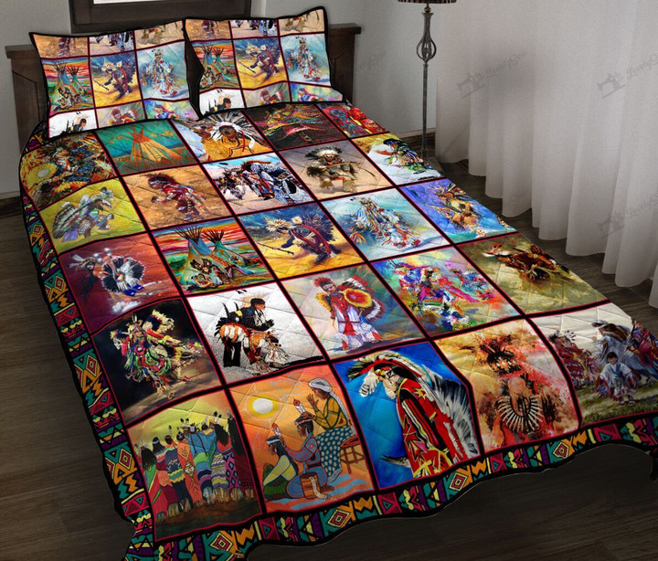 DIE1708002-DIQ1708002-Pow wow -Quilt Bed Set & Quilt Blanket 