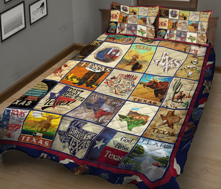 DIE1708004-Texas Quilt Bed Set