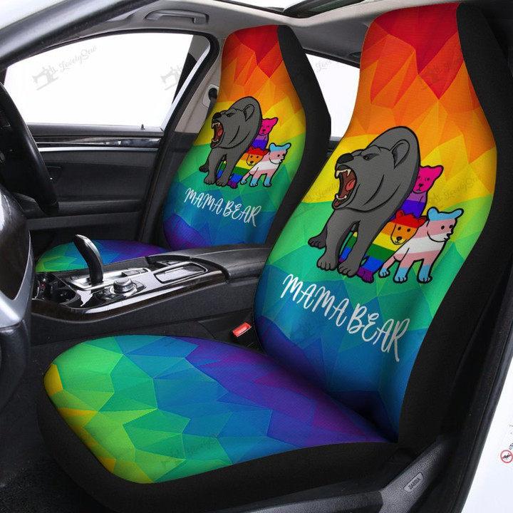 DVH20090302 LGBT Mama Bear Car Seat Cover