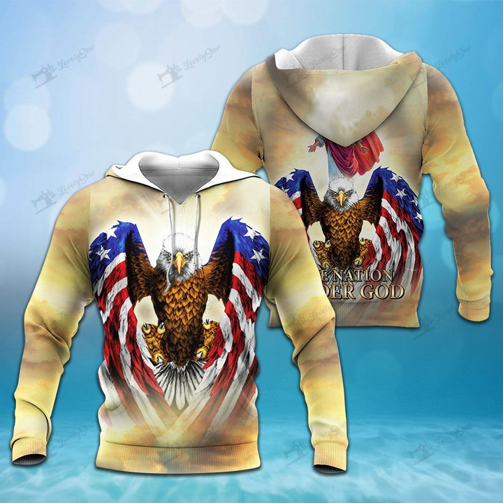 THT20091401 One nation under God 3D HOODIE