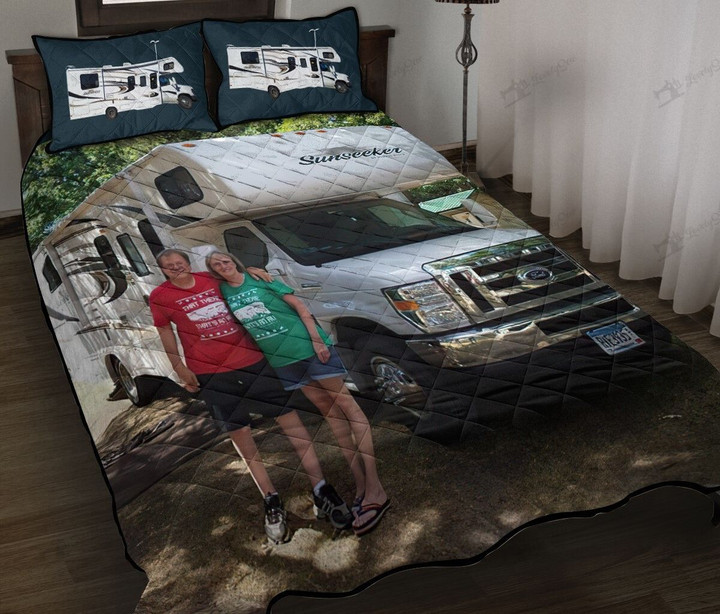 DVE20092101 Camping RV Custom Quilt Bedding Set