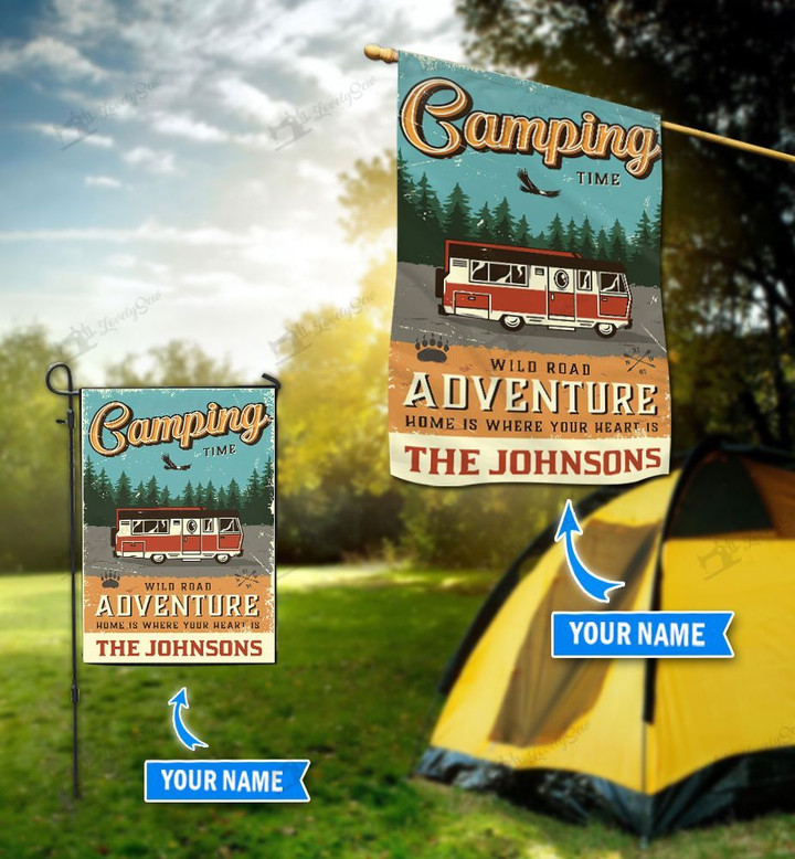 TUF3202 Camping Personalized Flag