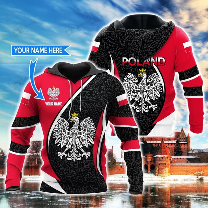 THT20092601 Poland Personalized 3D Hoodie