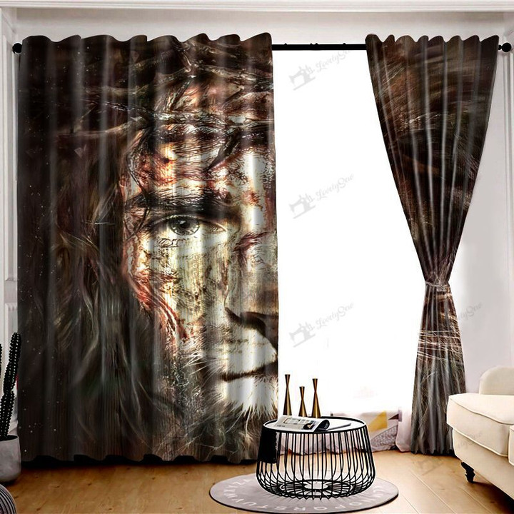 Jesus and Lion WINDOW CURTAINS DIW210304001