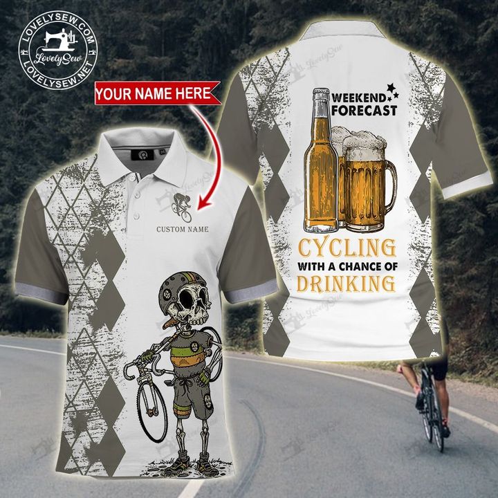 Cycling With A Chance Of Drinking Polo Shirt TRT21092101