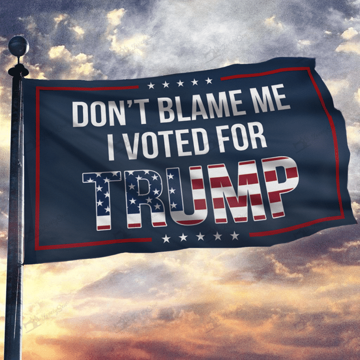 Dont Blame Me I Voted For Trump USA Flag THF21110105