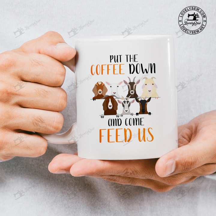 Goats-Put The Coffee Down White Mug TRM21121401