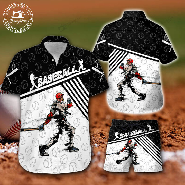 Baseball Player Hawaiian Shirt & Shorts BIT22010502-BIO22010502